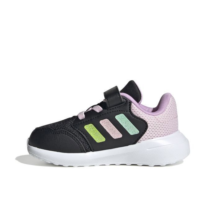 Zapatillas Adidas Tensaur Run 3.0 El I para bebés y niños pequeños, color negro (IH1047)