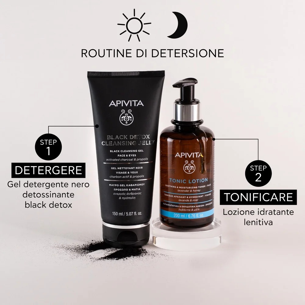 APIVITA Apivita Black Detox puhastusgeel 150 ml/20 puhastusgeeli