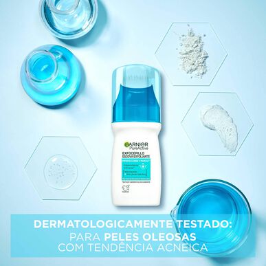 Garnier Pure Active Exfobrush piling za obraz s krtačko, niacinamid, 150 ml