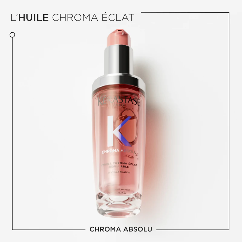 Lesklý olej Kérastase Chroma Absolu L'huile Chroma Éclat na farbené vlasy