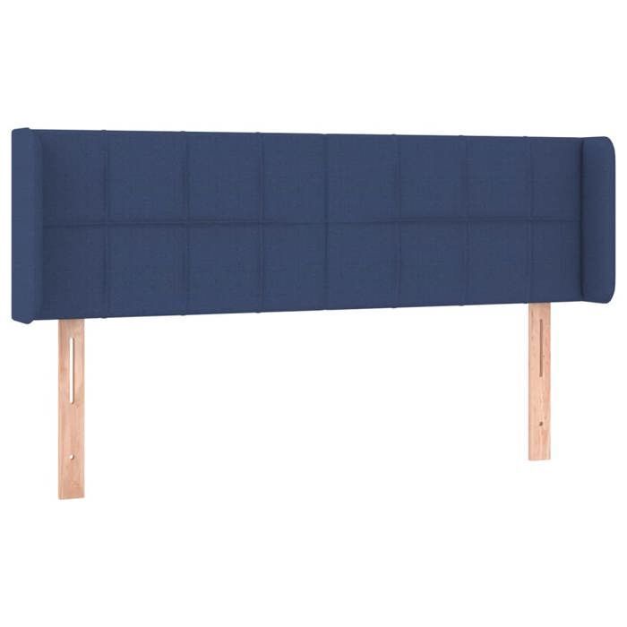 Cabeceira - vidaXL - Azul - 147x16x78/88 cm - Tecido resistente - Altura ajustável
