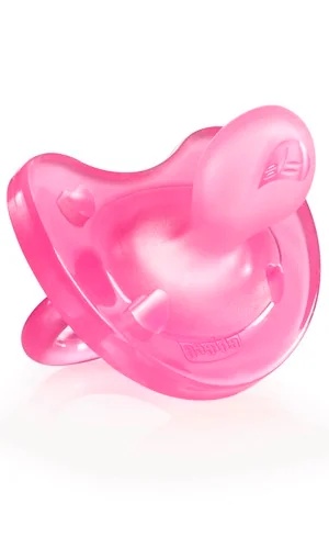 CHICCO Chicco Silikon-Beißring rosa 16-36 Monate 1 Stück Baby-Saugnapf