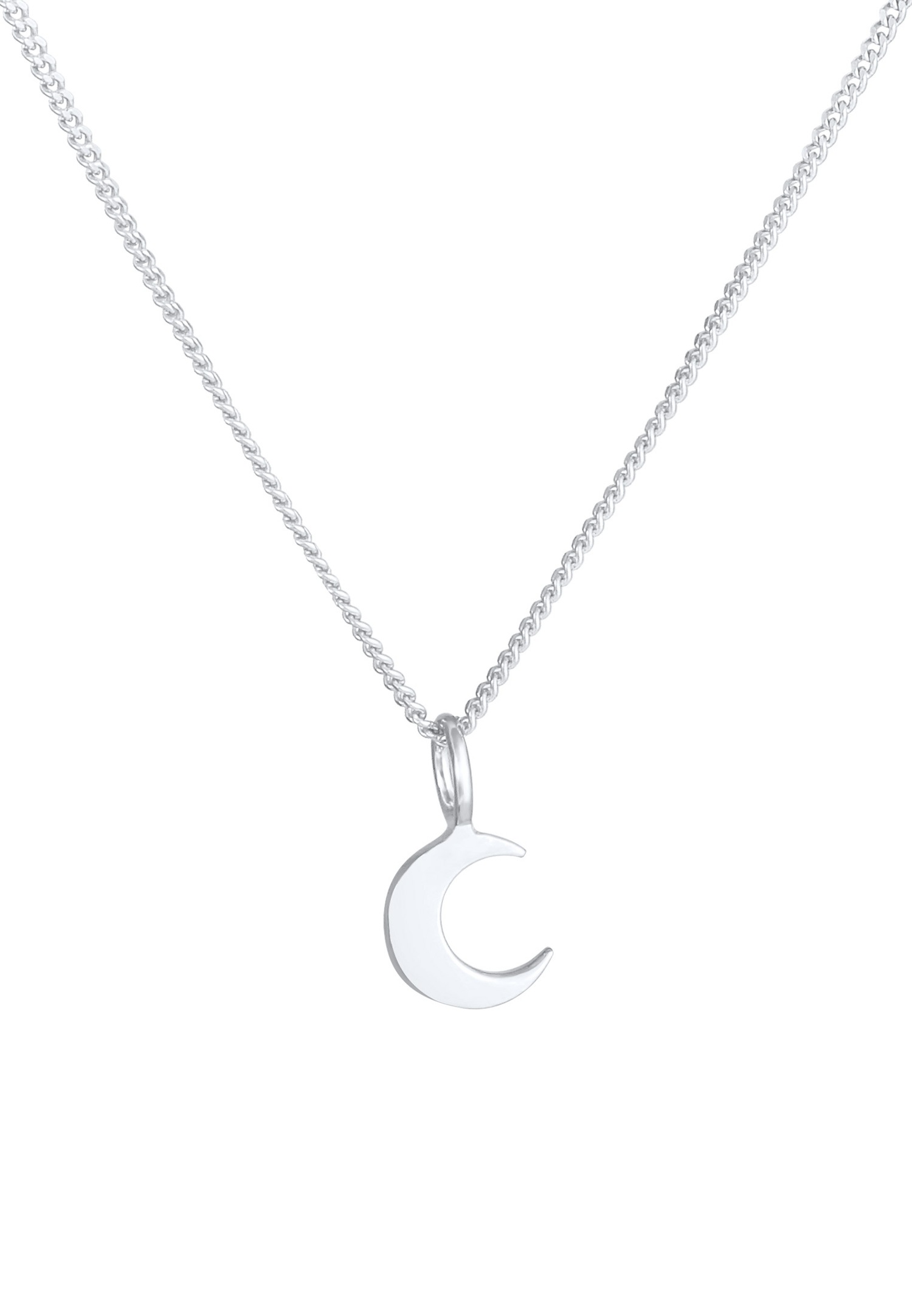 Elli Chaîne en 925/1000 argent massif pour dames Demi-Lune Astro Basic
