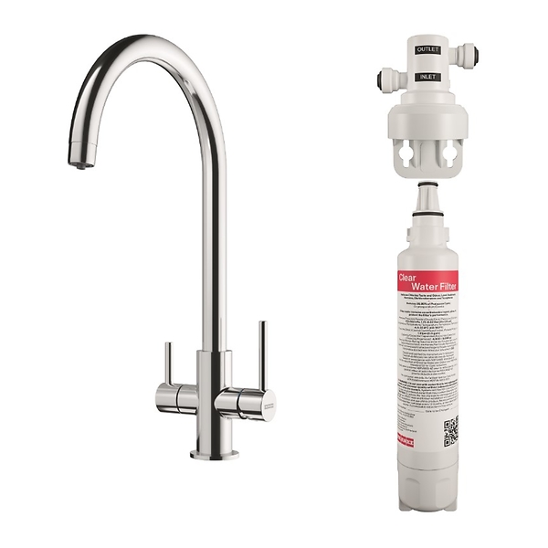 Bateria kuchenna z filtrem Clear Water Franke chrom