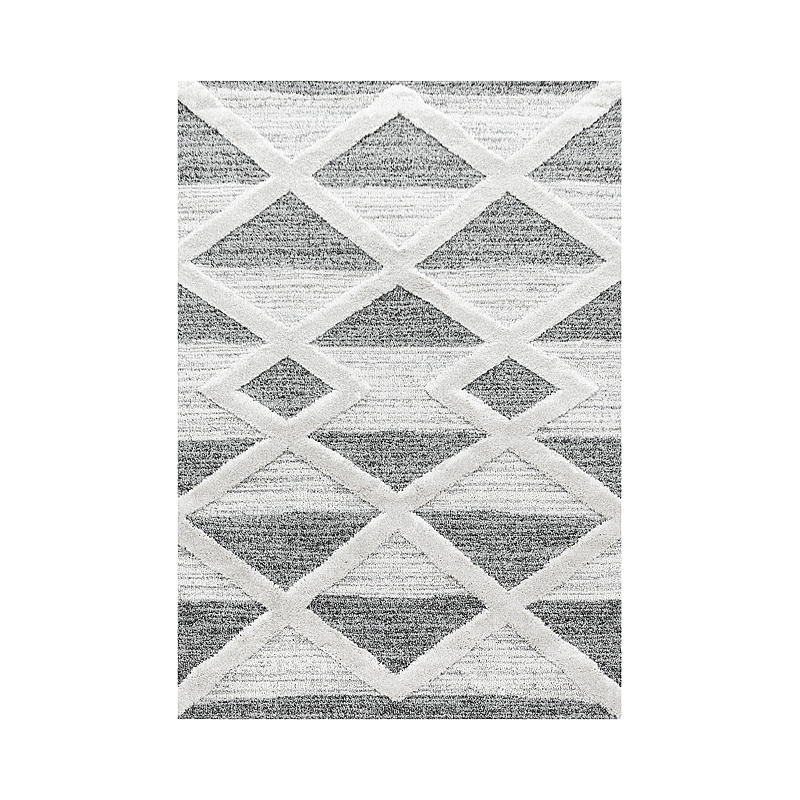 Tapijt Pisa L290 x B200 cm, naturel/grijs