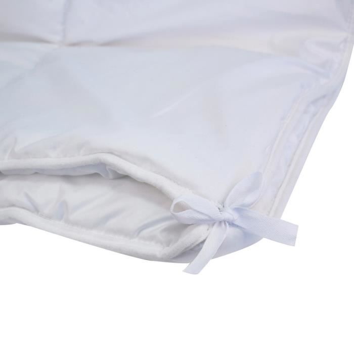 Piumino Quattro Stagioni - Bianco - 200 x 200 cm - Lavabile in lavatrice - Imbottitura in poliestere - Microfibra