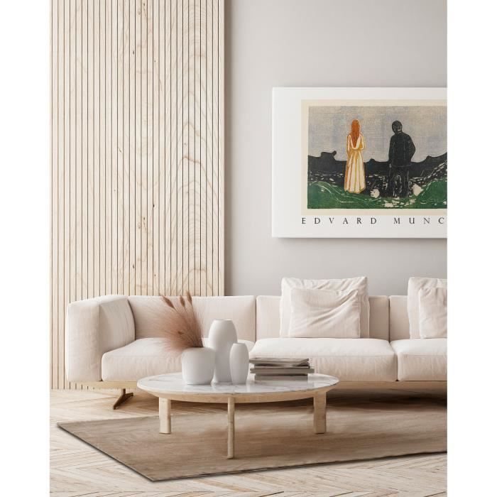 Vinylteppich - Panorama - Holzstruktur - Beige - 40x80 cm - Strapazierfähig und preiswert