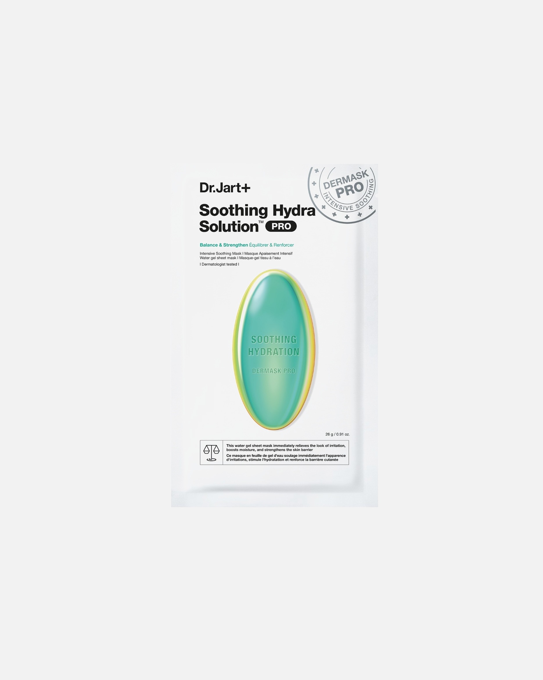 Dr. Jart+ lakštinė veido kaukė Dermask Soothing Hydra Solution Pro - 26 g