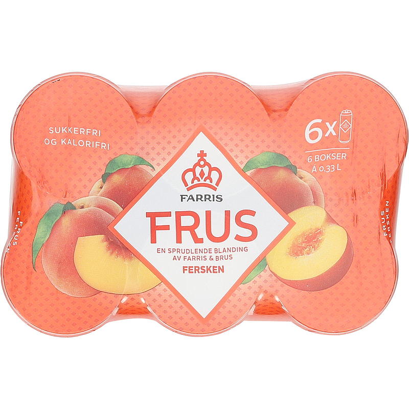 Farris Farris Frus 0,33 l æske 6-pak fersken