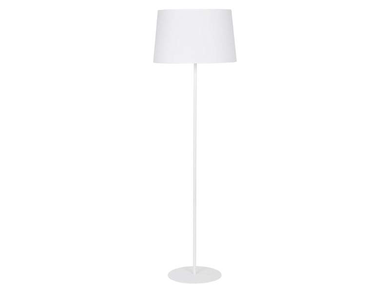 Lampa podłogowa Maja tkaninowa biała