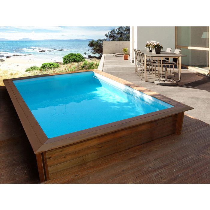 Piscine bois rectangle 