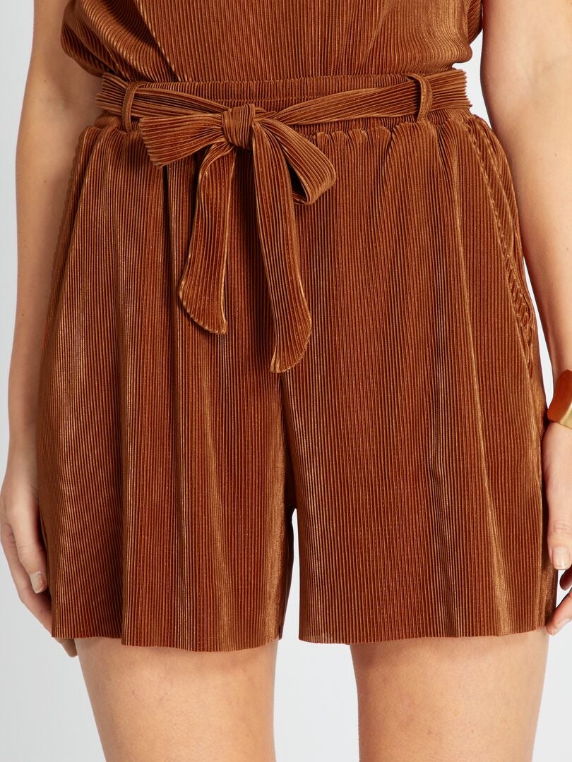Zachte shorts - bruin