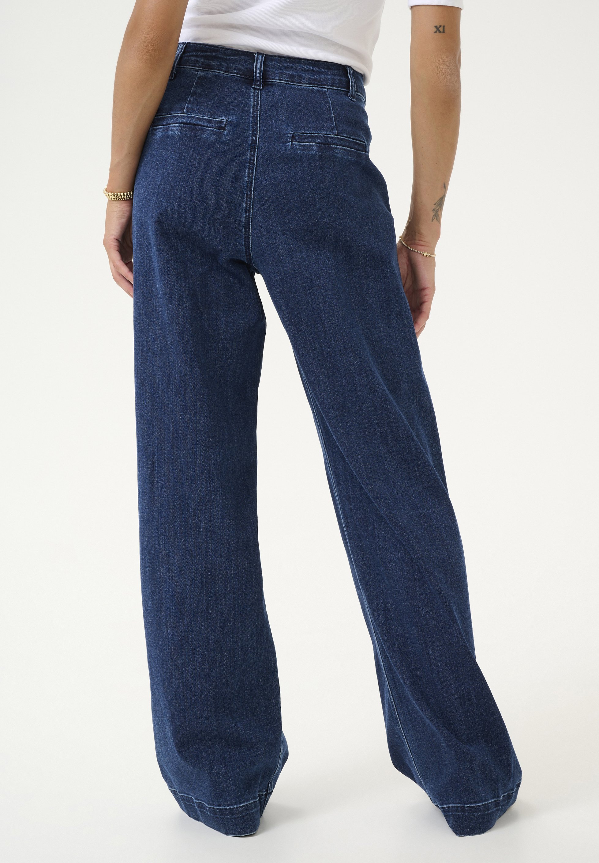 Jean évasé Kaffe - denim bleu foncé