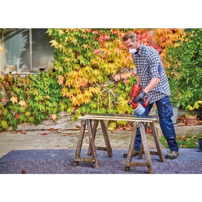 Einhell Pistolet à peinture sans fil TC-SY 18/60 Li Solo - PXC (18V, réservoir 100mL) Livré sans Batterie ni Chargeur