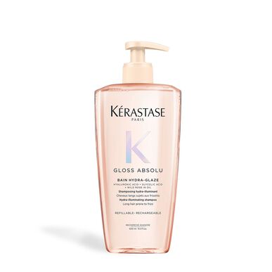 Kérastase Gloss Absolu Bain Hydra-Glaze Shampoo Champô Cabelo Longo Frizz Recarregável 500 ml 500 ml