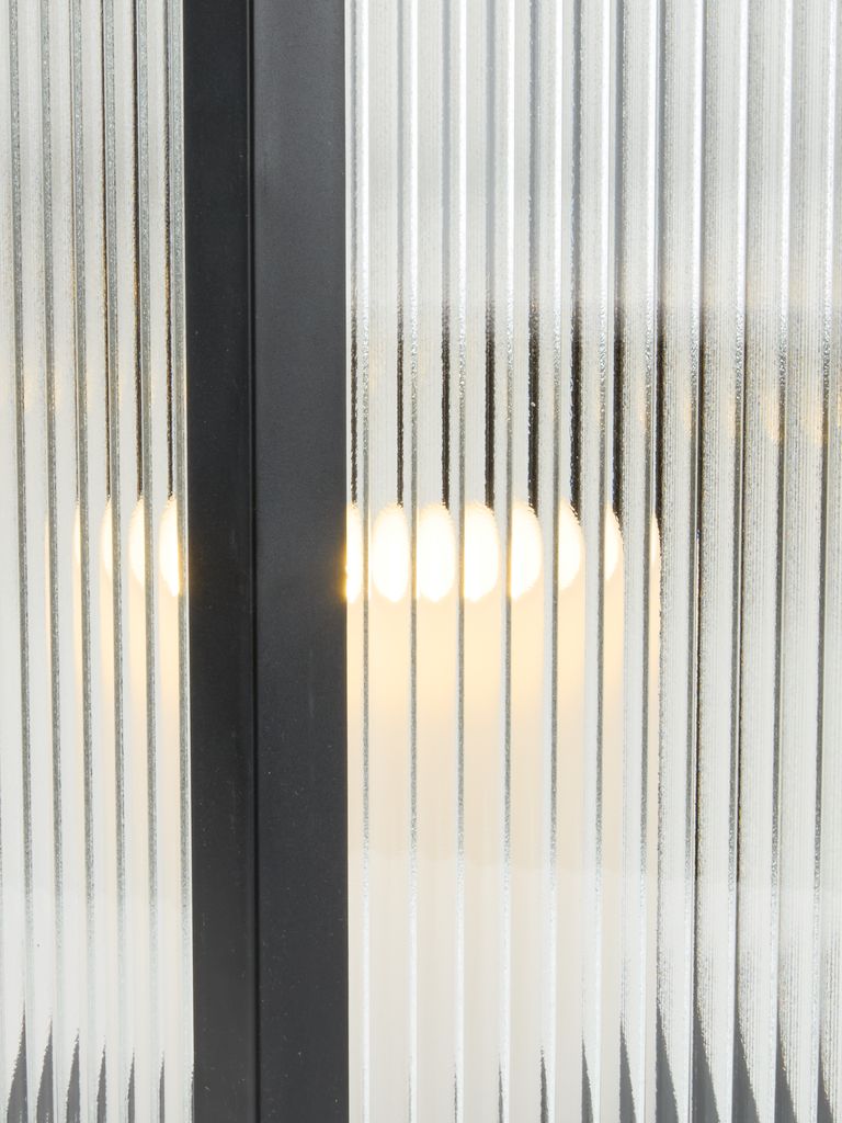 GULDSMED GULDSMED žibintas, plotis 22 x ilgis 22 x aukštis 48 cm, su LED, juodas