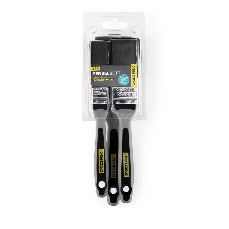 Work Basic penselset Work 3-pack 2,5/3,8/5 cm