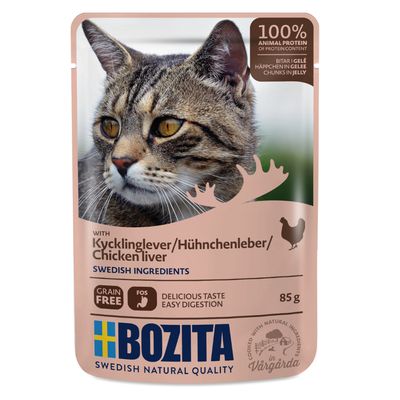 Bozita Chunks i geléposer 12 x 85 g