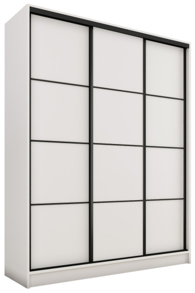 Szafa przesuwna 150 cm LOFT biały duża