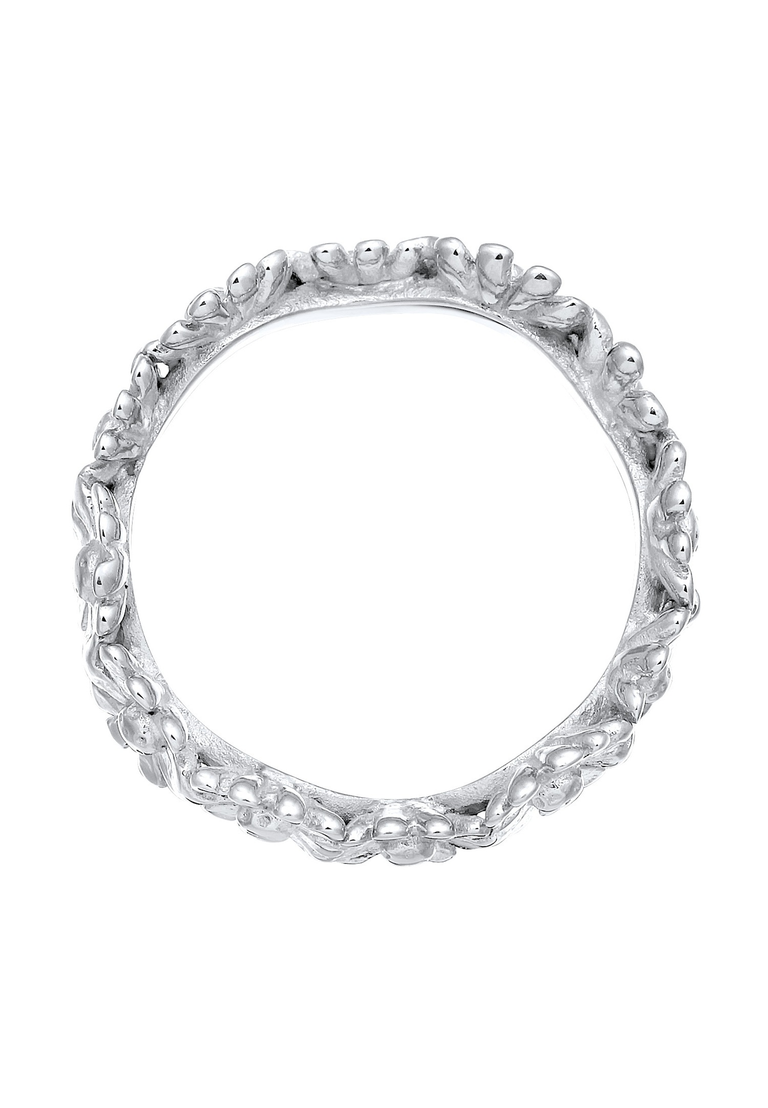 Elli Femmes Bande Fleur Boho Look Tendance en Argent Sterling 925