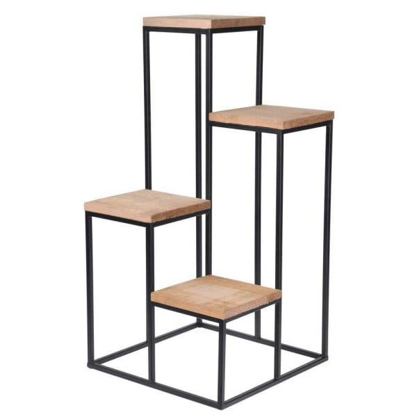 Kwietnik na 4 donice metalowy Kaskada 68 cm do salonu