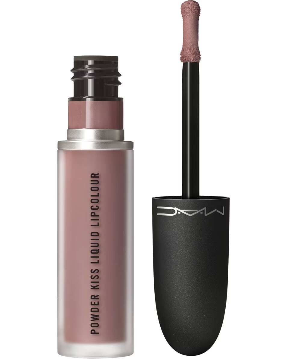 MAC Powder Kiss Υγρό Κραγιόν - Intimate Nudes Υγρό Κραγιόν - 10ωρη Ενυδάτωση & Μακράς Διάρκειας