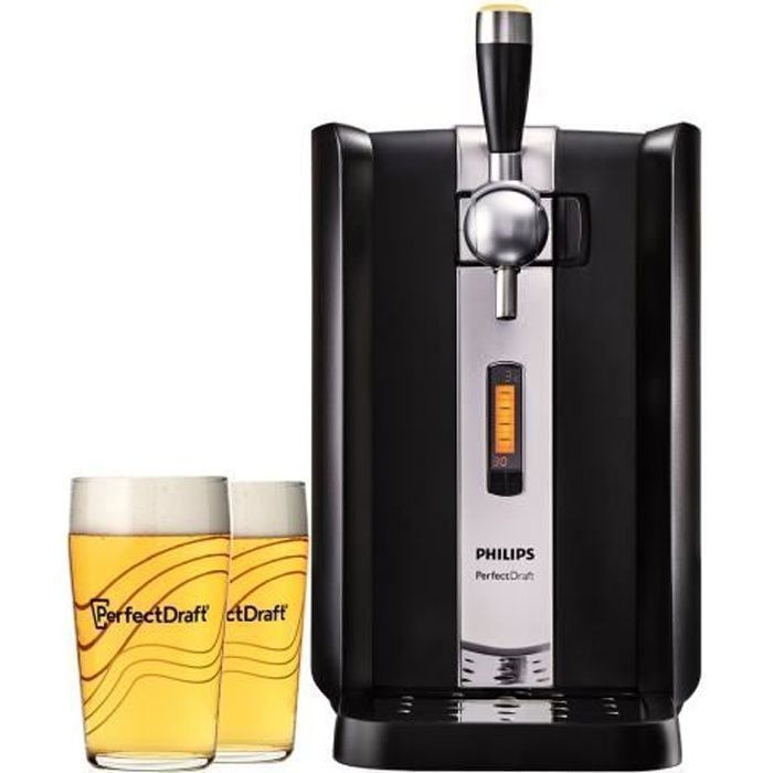 Pack Tireuse à bière PerfectDraft HD3720/26 + 2 verres PerfectDraft 50cl - Idée cadeau