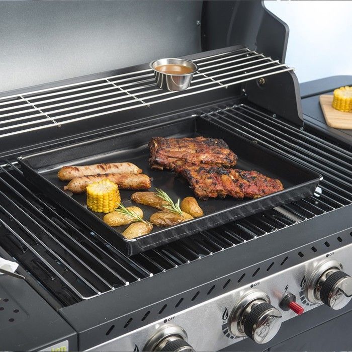 Durandal Selection 3-Liter-Grillblech | Große Grillpfanne | Antihaft-Backform | Ofenblech