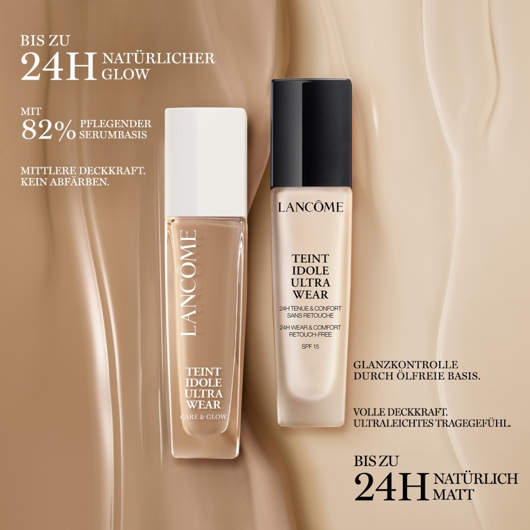 „Lancôme Foundation Teint Idole Ultra Wear Care & Glow“ makiažo pagrindas – 30 ml