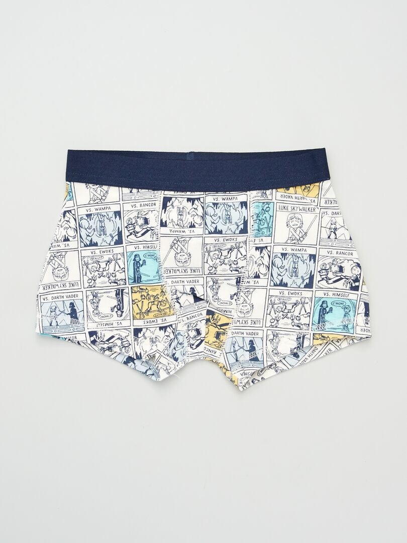 Conjunto de 2 cuecas boxer 'Star Wars' - BRANCAS