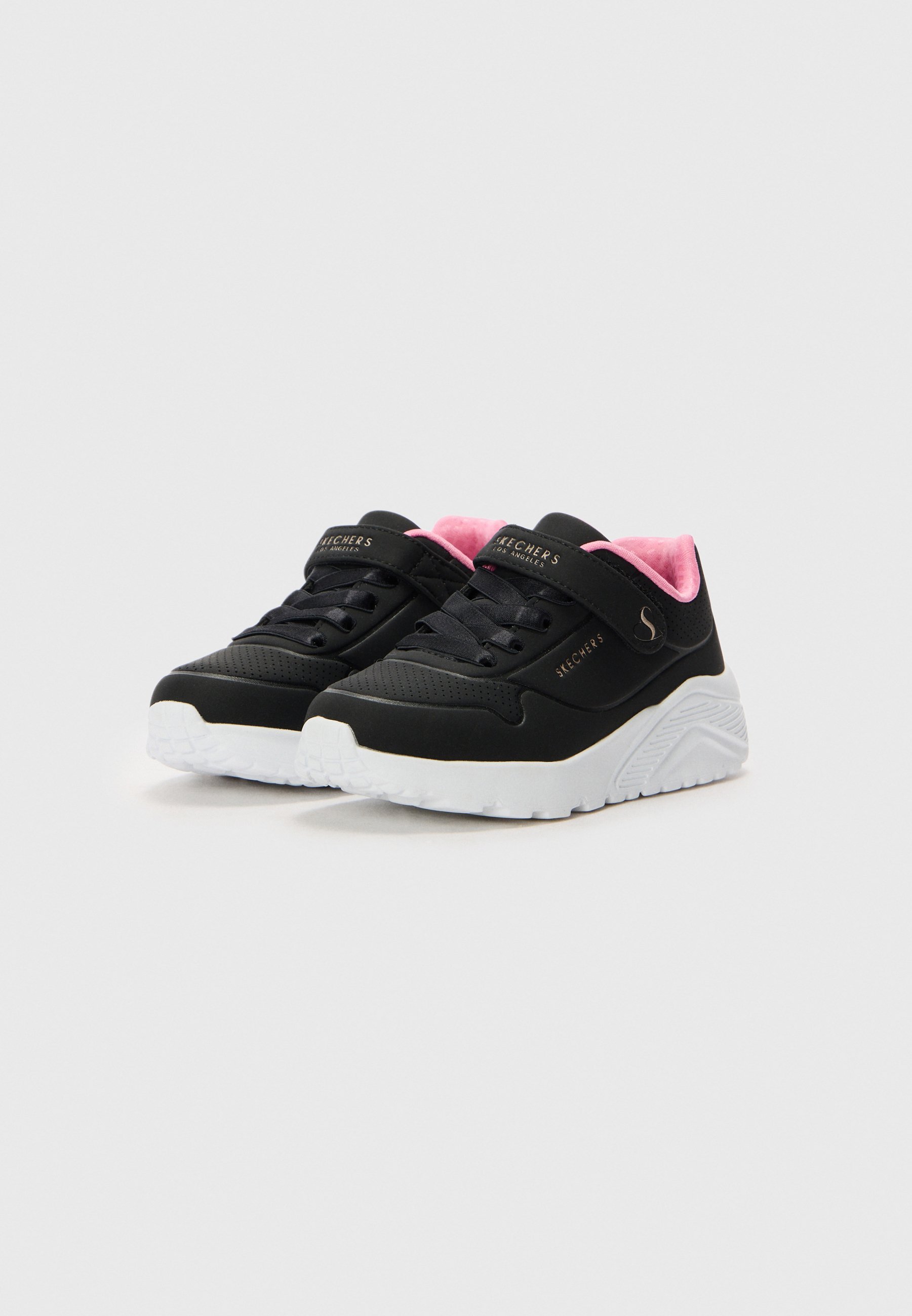 Skechers UNO LITE - Scarpe da ginnastica - nere/oro rosa