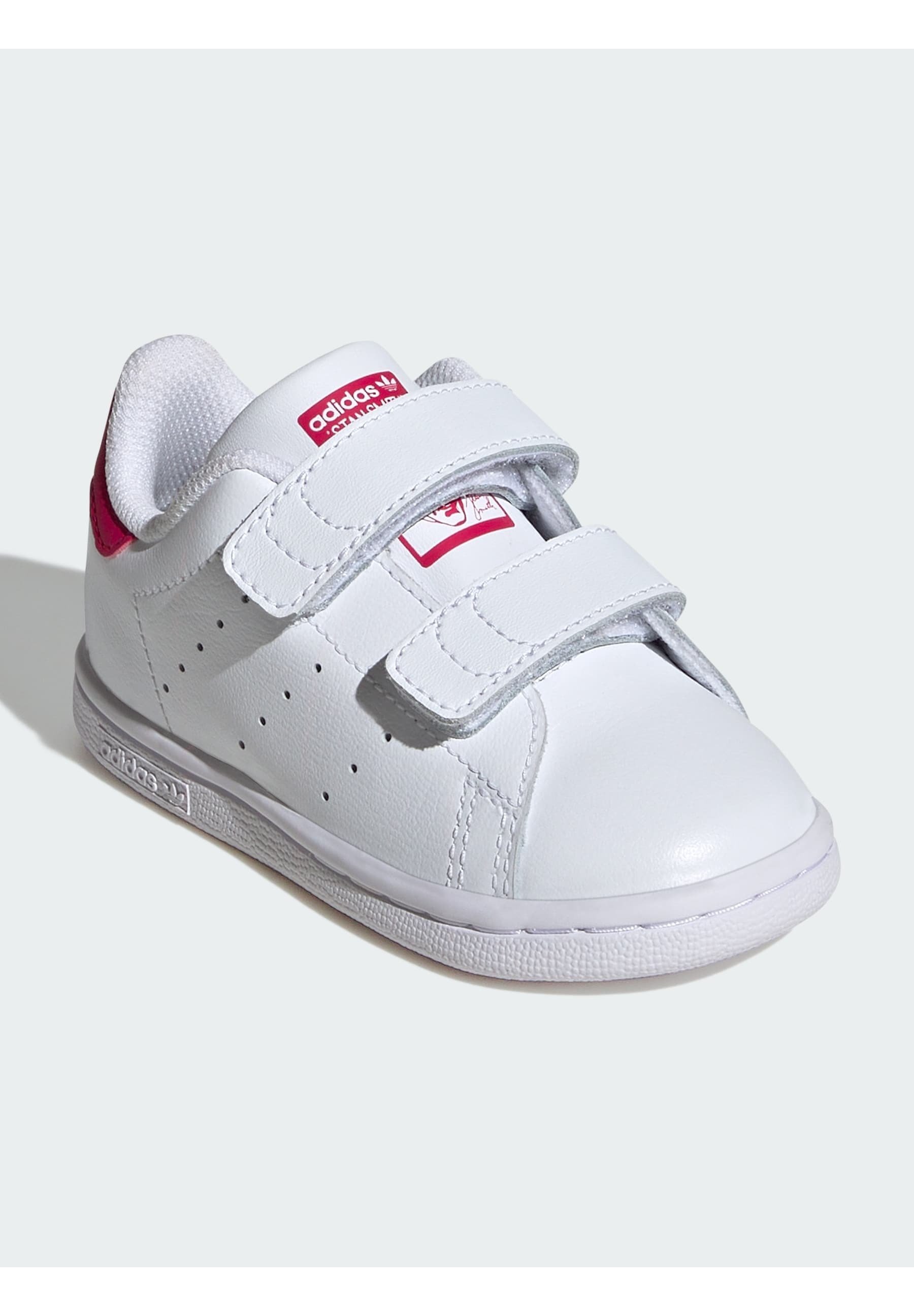 adidas Originals STAN SMITH COMFORT CLOSURE KIDS - Chaussures bébé - blanc/blanc/rose vif
