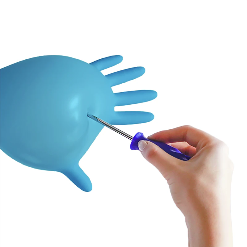 Espeon Nitril Ideal3 Blauwe poedervrije nitrilhandschoenen