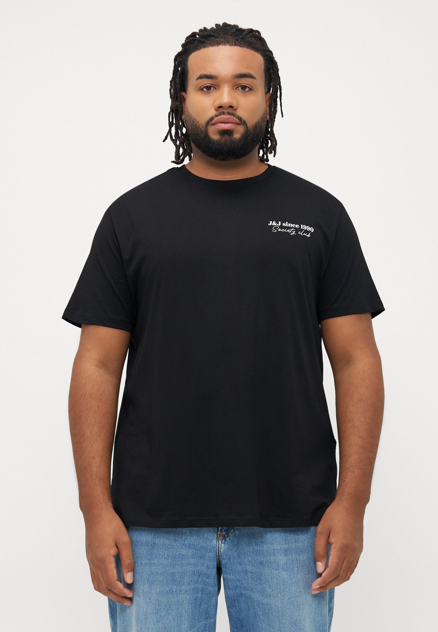 Jack & Jones JJNINETY TEE CREW NECK - T-shirt met print - zwart