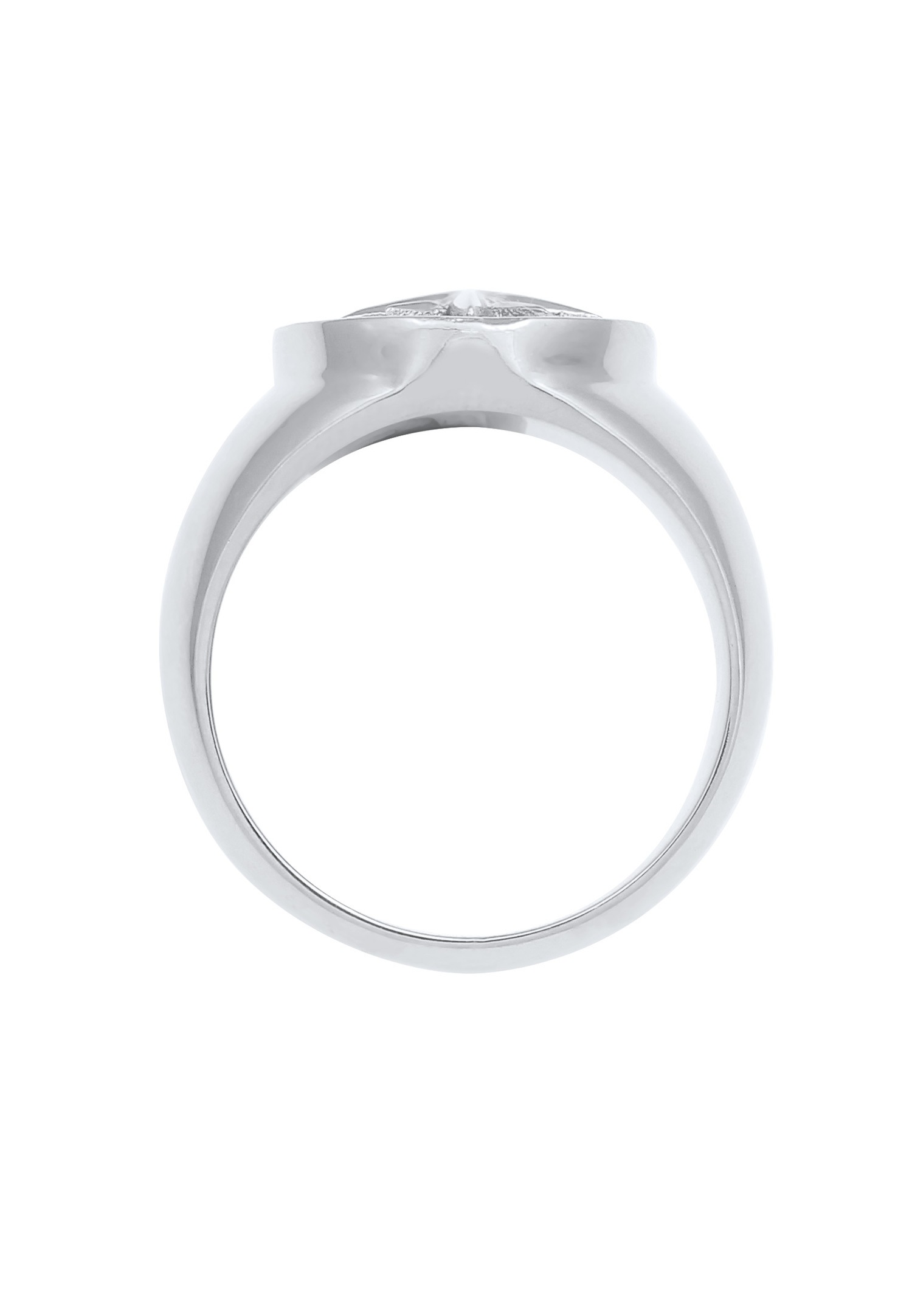 KUZZOI Hommes sceau boussole vintage en argent sterling 925