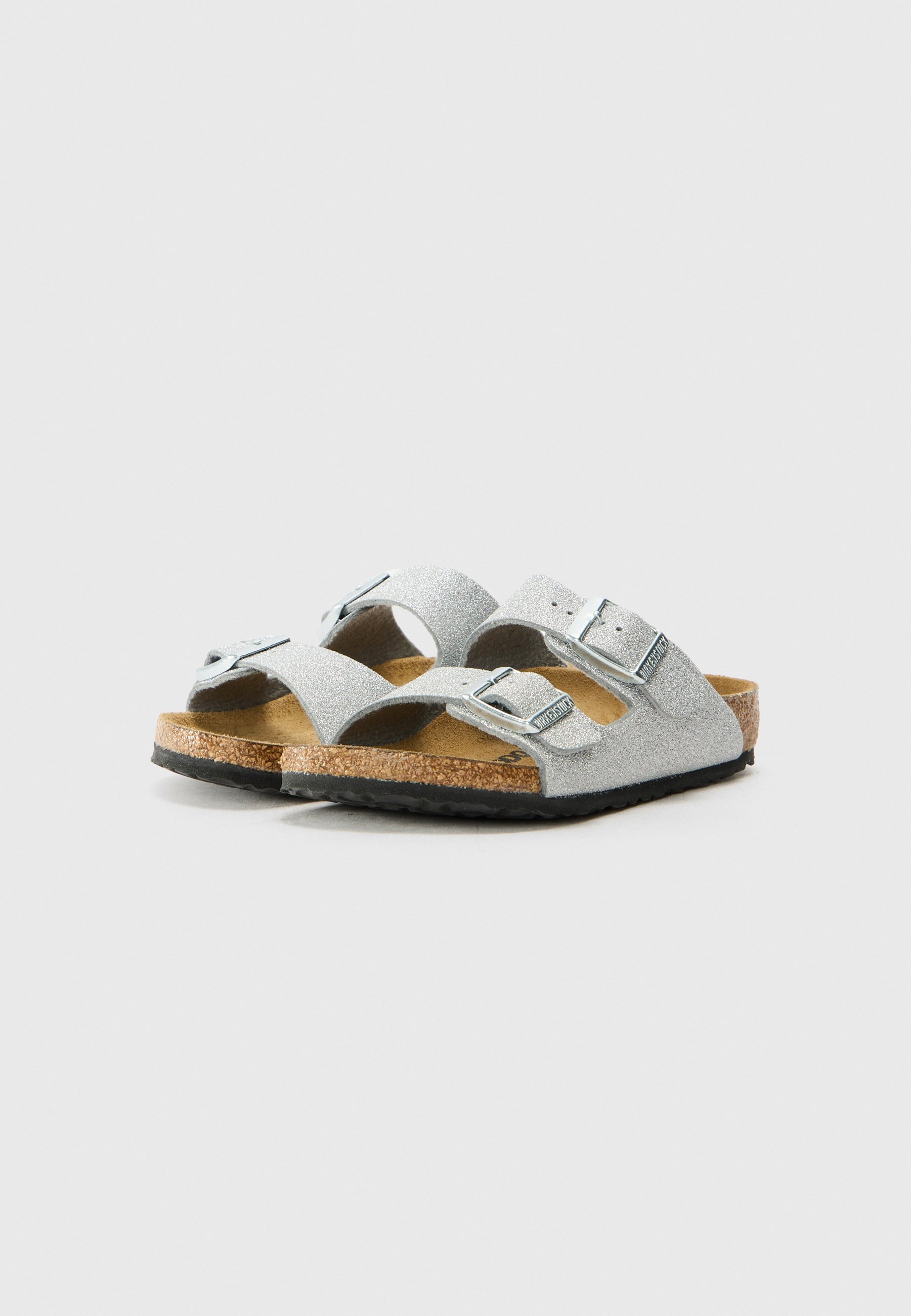Birkenstock ARIZONA UNISEX - Sandalen - glanzend zilverkleurig met glitter