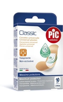 PIC Pic Classic Großes antibakterielles Pflaster 25 x 72 cm 10 Stück Universalpflaster