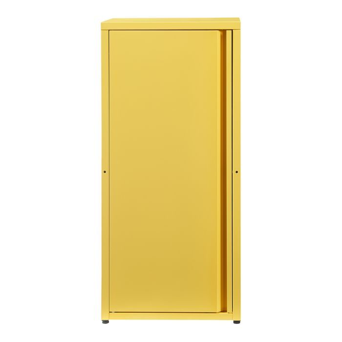 Armario metálico de acero Burlöv, 88 x 40 x 35 cm, amarillo