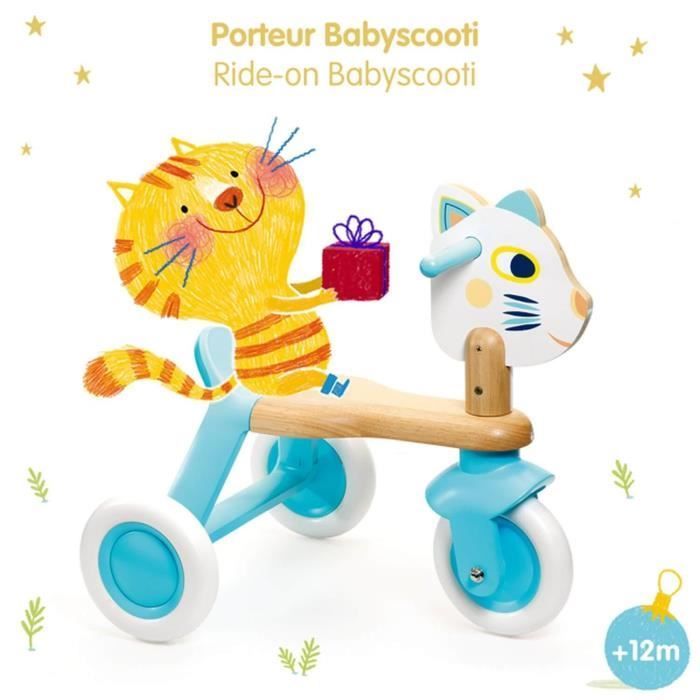 Andador para bebê - DJECO - BabyScooti - Azul - 4 rodas - Peso máximo 25 kg