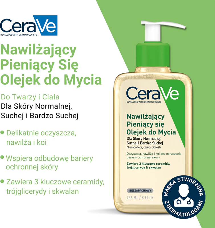 CeraVe Cleansers Hydratačný penivý olejový čistiaci prostriedok