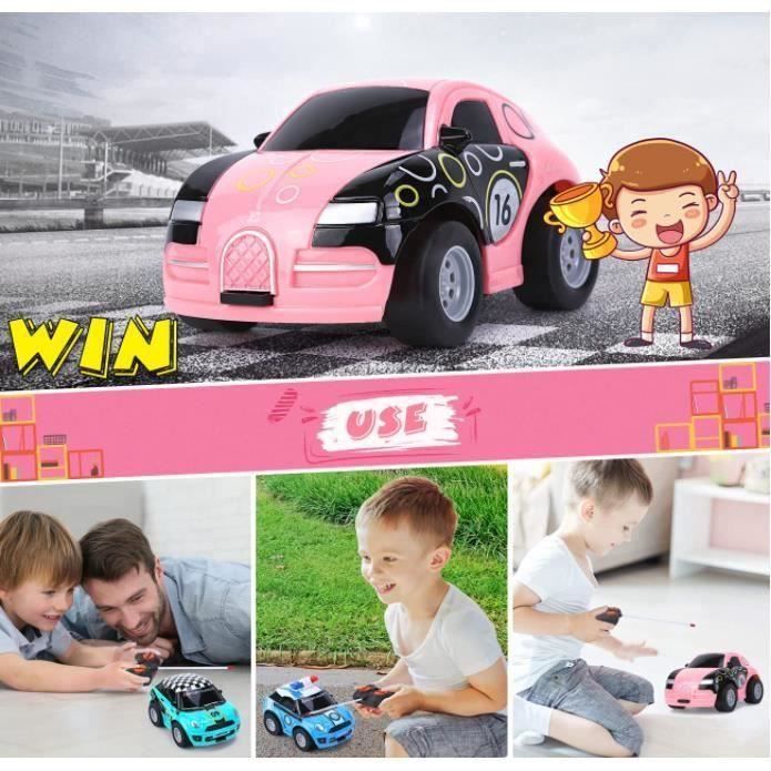 Coche teledirigido para niñas, regalo de cumpleaños para niños de 2, 3, 4, 5 años en adelante (rosa)
