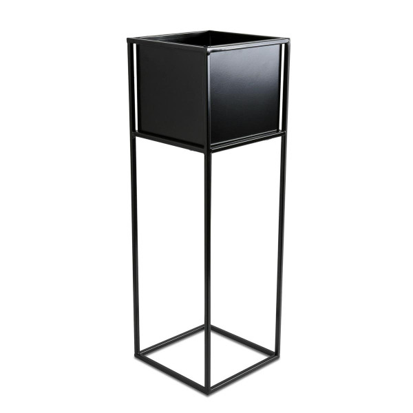 Nowoczesny kwietnik stojak czarny 70 cm LOFT