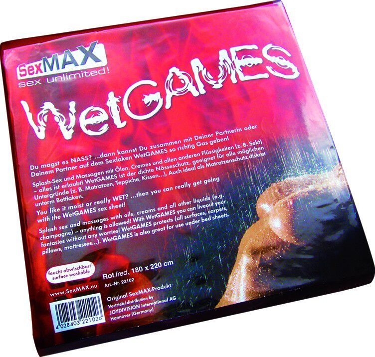 JoyDivision SexMAX WetGAMES Sex-Laken 180 x 220 (rød)