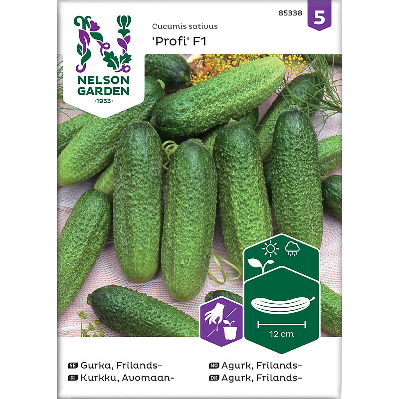 Semillas de pepino y uva Nelson Garden, para exterior, Profi F1
