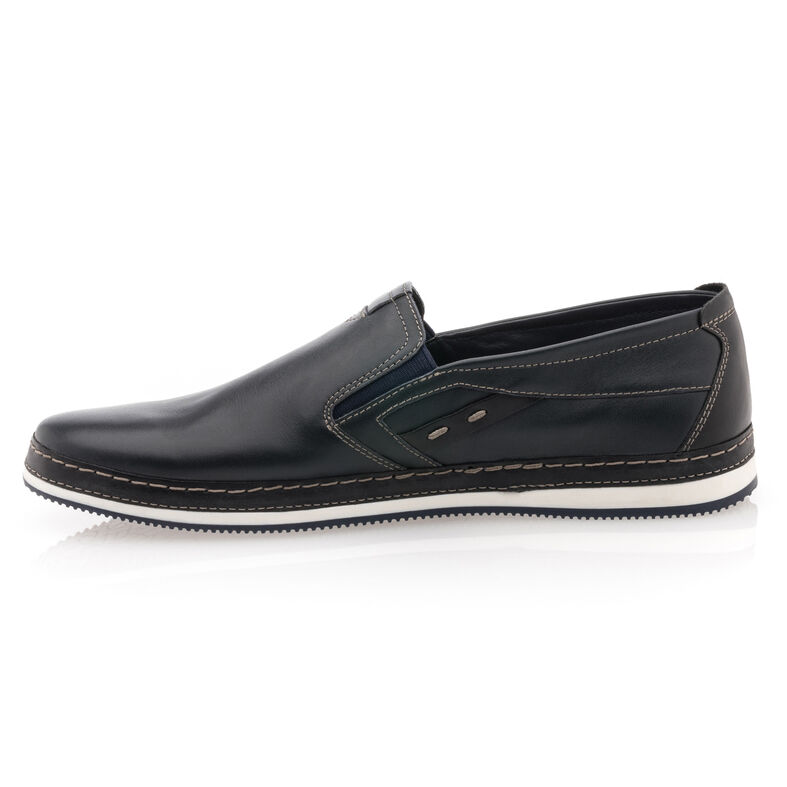 Blaue Herren-Loafer/Bootsschuhe