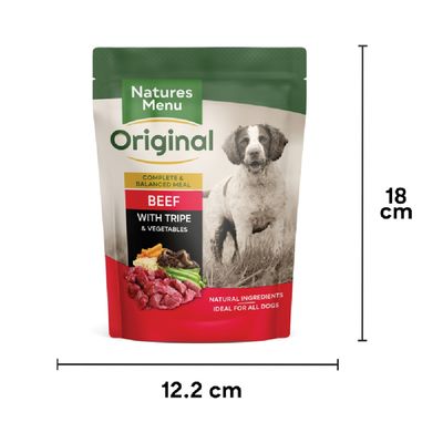Natures Menu Original Pouches Carne com Tripa e Vegetais