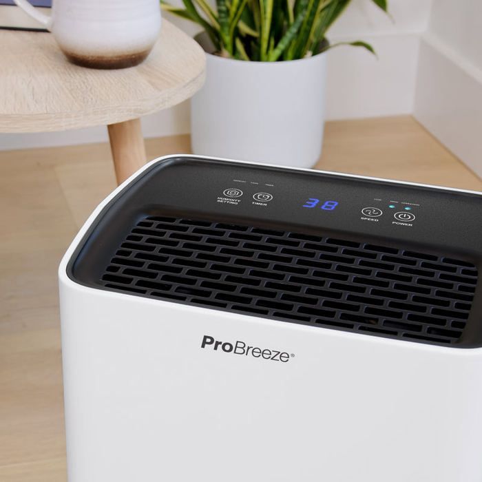 Deshumidificador de aire Pro Breeze - 6 l/día - Potente compresor - Temporizador de 24 horas - Ahorro de energía