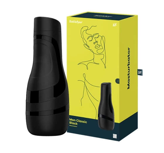 SATISFYER MEN CLASSIC BLACK MASTURBATOR DLA MĘŻCZYZN