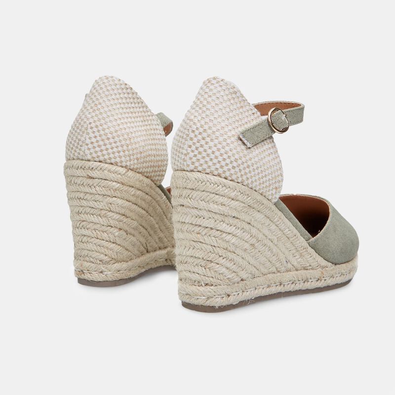 BATA espadrilles met sleehak van 8 cm voor dames