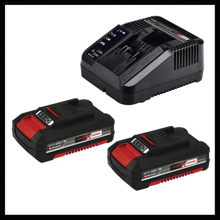 Einhell Perceuse Visseuse sans fil TE-CD 18/40 Li BL Kit PXC (18V) Livré avec 2 Batteries 2,0Ah et un Chargeur